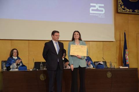 María Aránzazu Segado recibió el pasado premio In Memoriam Ginés Huertas Martínez.