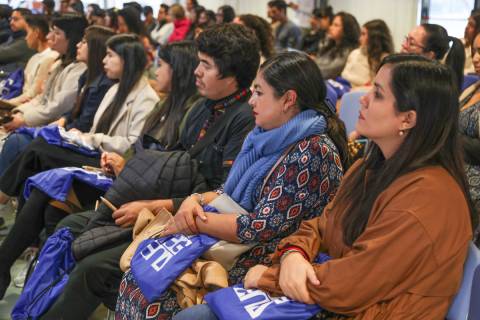 Becarios de la Fundación Carolina durante un encuentro celebrado en la UPCT el mes pasado.