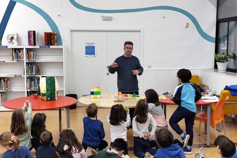 Juan Carlos Trillo durante el taller en el Luzzy.