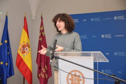 Pablo Manuel Martínez Rubio, durante la presentación de su tesis, en una imagen de archivo.