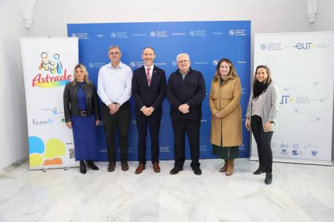 En la imagen, de izquierda a derecha: Paloma Jaúdenes, Antonio Guerrero, Mathieu Kessler, Javier Ruiz de la Torre, Soledad Guerrero y Marta Baleriola.