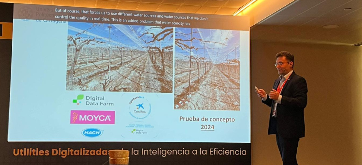 Imagen Pérez Pastor explica en Madrid la gestión eficiente de agua y nutrientes desarrollada por la spin off Digital Data Farm